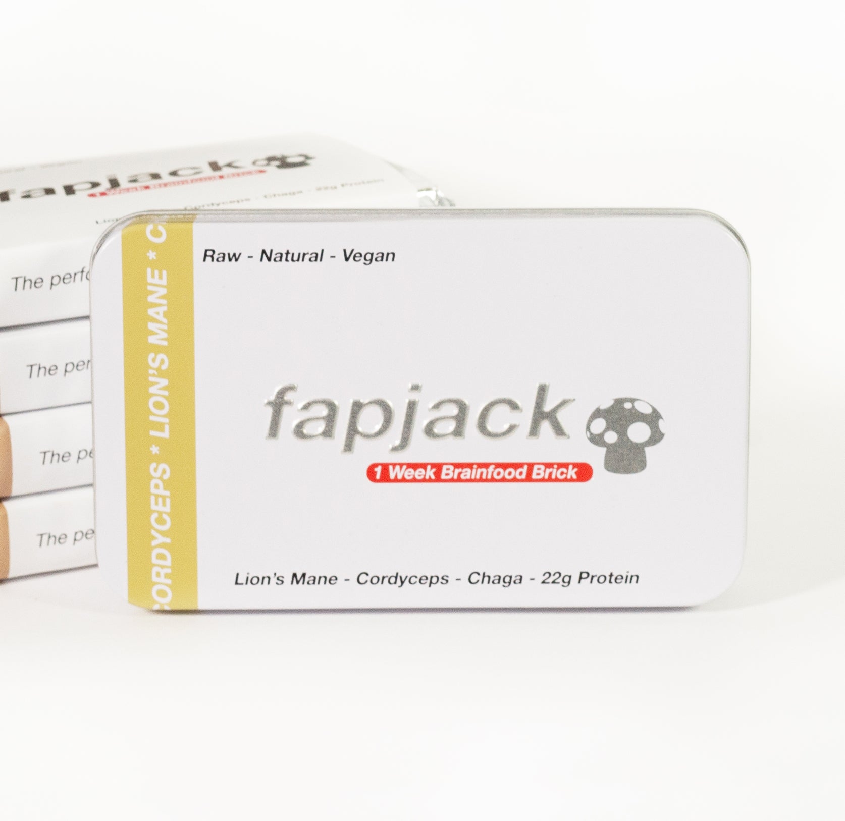 f•jacks Brainfood Starter Kit with white classic tin