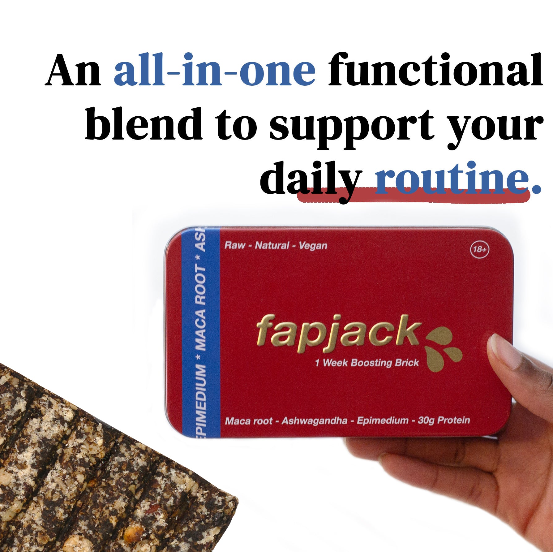 f•jacks Boosting Bar: all-in-one pre workout bar made with whole food ingredients